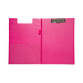 MAUL Porte-bloc à rabat Maul A4 portrait avec boule-stylo néon rose