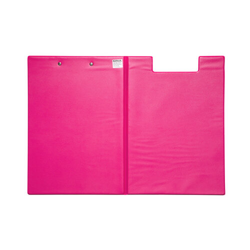MAUL Klembordmap MAUL A4 staand met penlus neon roze