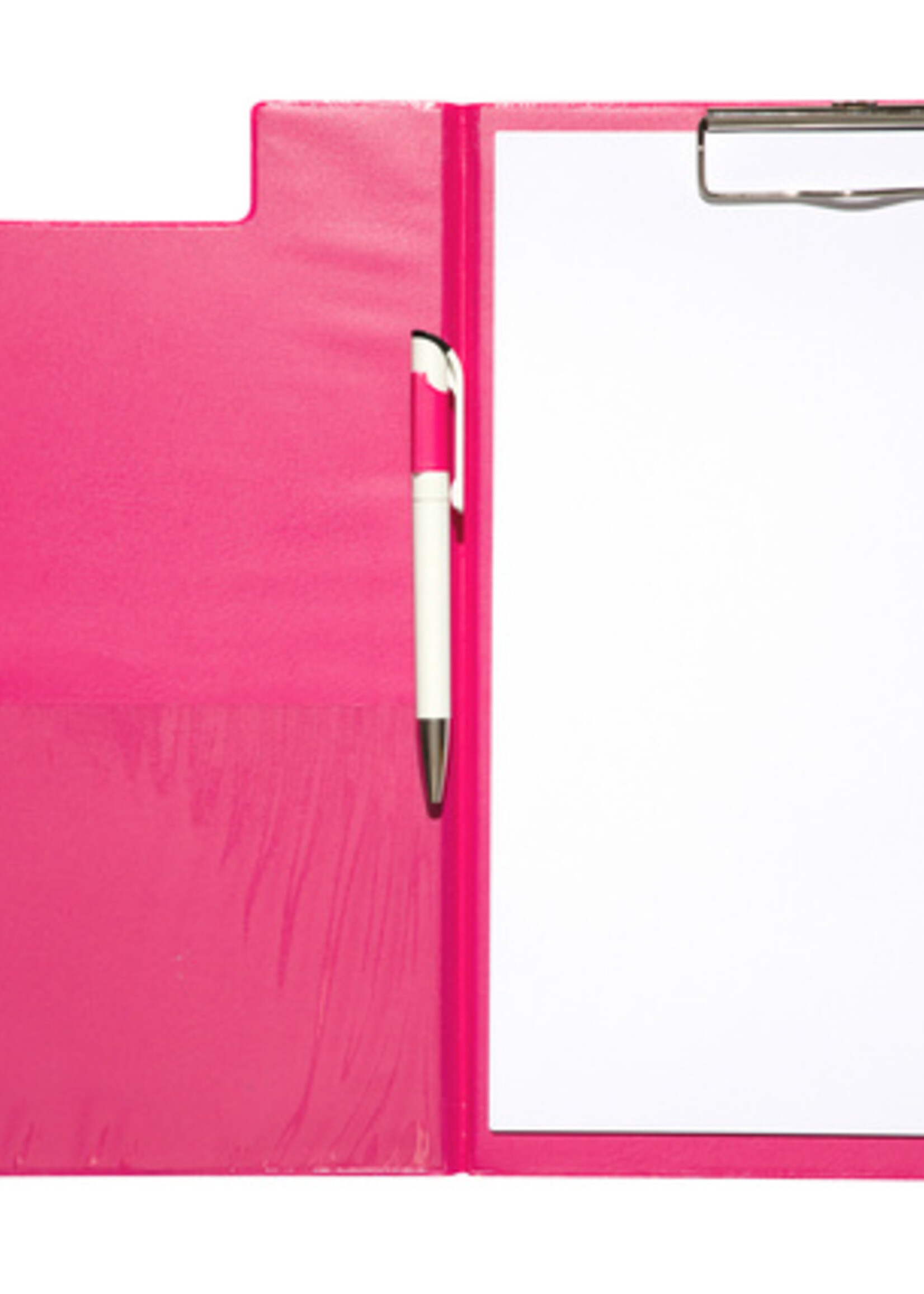 MAUL Porte-bloc à rabat Maul A4 portrait avec boule-stylo néon rose