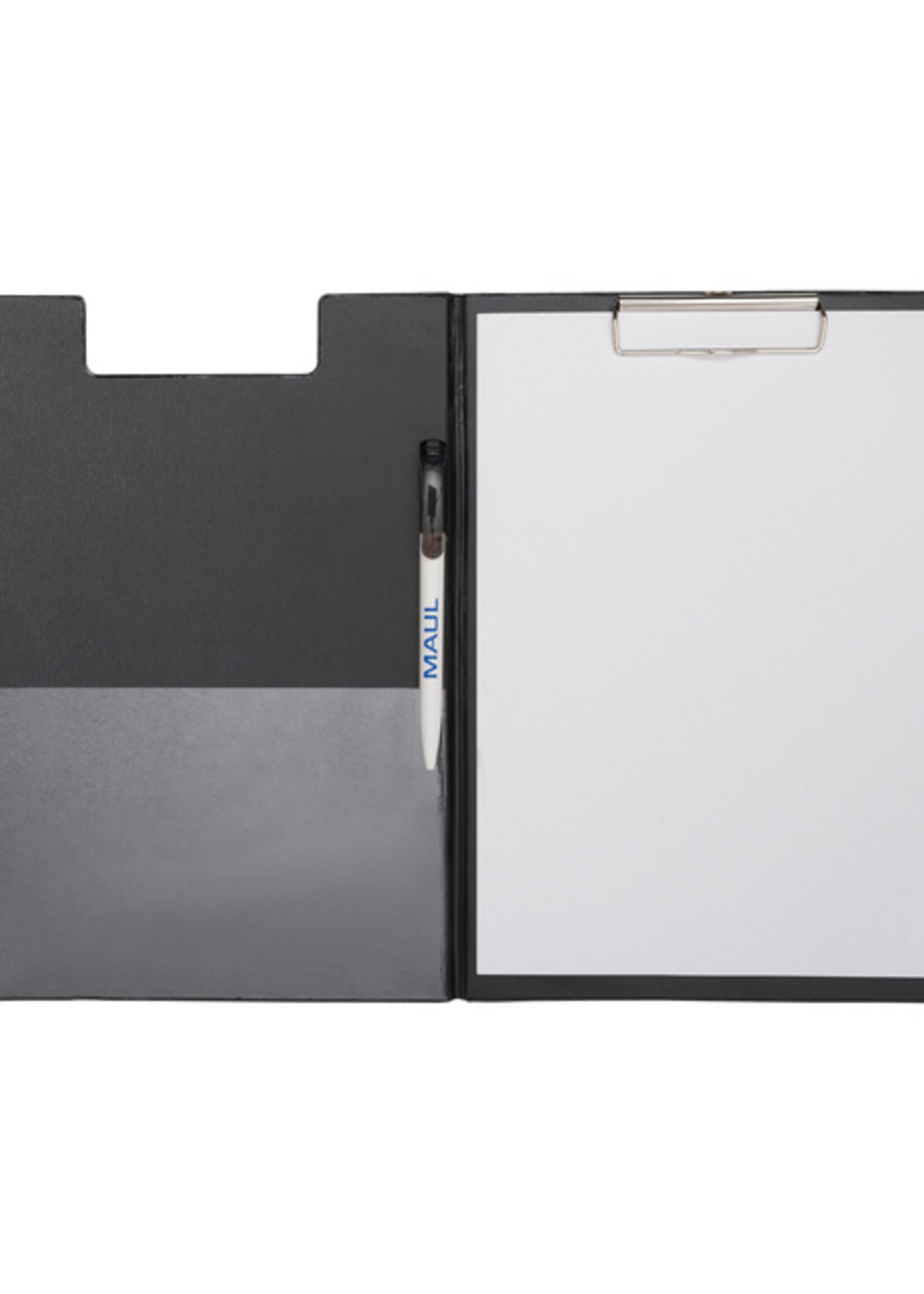 MAUL Porte-bloc à rabat MAULpoly A4 portrait film PP noir