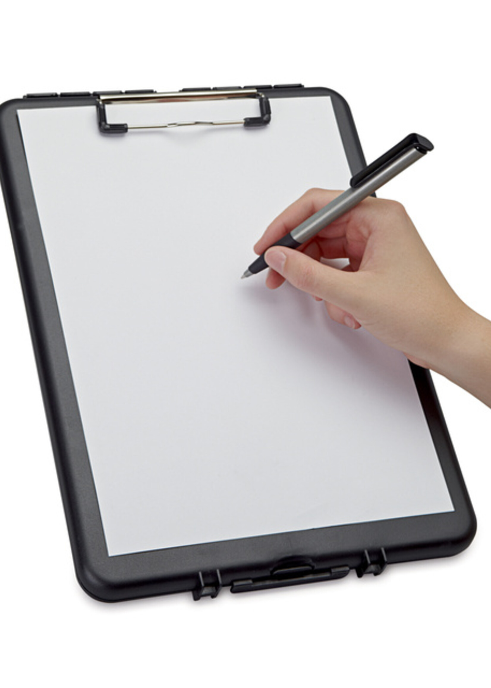 MAUL Porte-bloc avec compartiment MAULslim A4 portrait ouverture petit côté PP noir