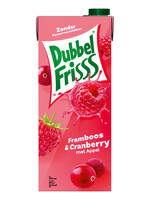 DubbelFrisss Fruitdrank DubbelFrisss framboos zwarte bes pak 1500ml