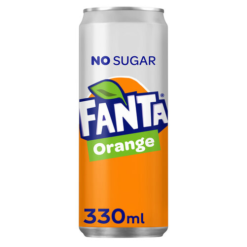 Fanta Frisdrank Fanta orange zero blik 330ml