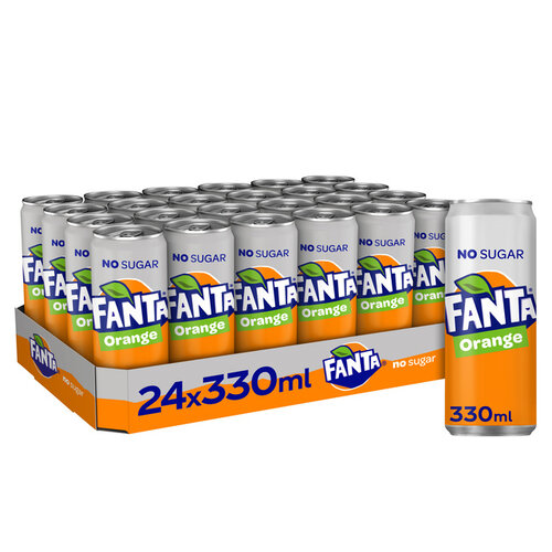 Fanta Frisdrank Fanta orange zero blik 330ml