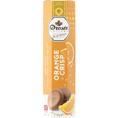 Chocolat Droste pastille lait orange crisp 85g