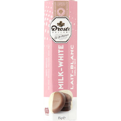 Chocolat Droste pastilles lait blanc 85g