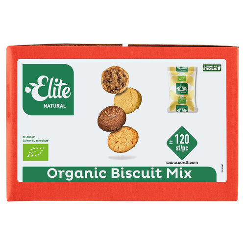 Elite Koekjes Elite Natural biologische biscuitmix 120 stuks