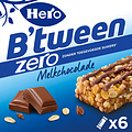Hero Barre de céréales Hero B'tween chocolat au lait Zero 6 paks barre 25g