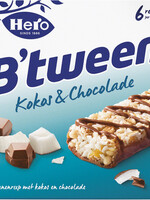 Hero Tussendoortje Hero B'tween kokos chocolade 6pack reep 25gr