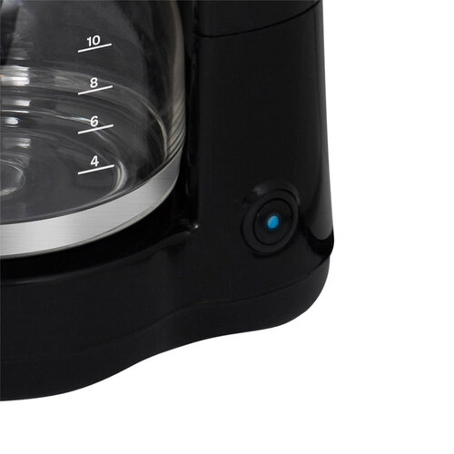 Inventum Cafetière Inventum 1,25L noir avec inox