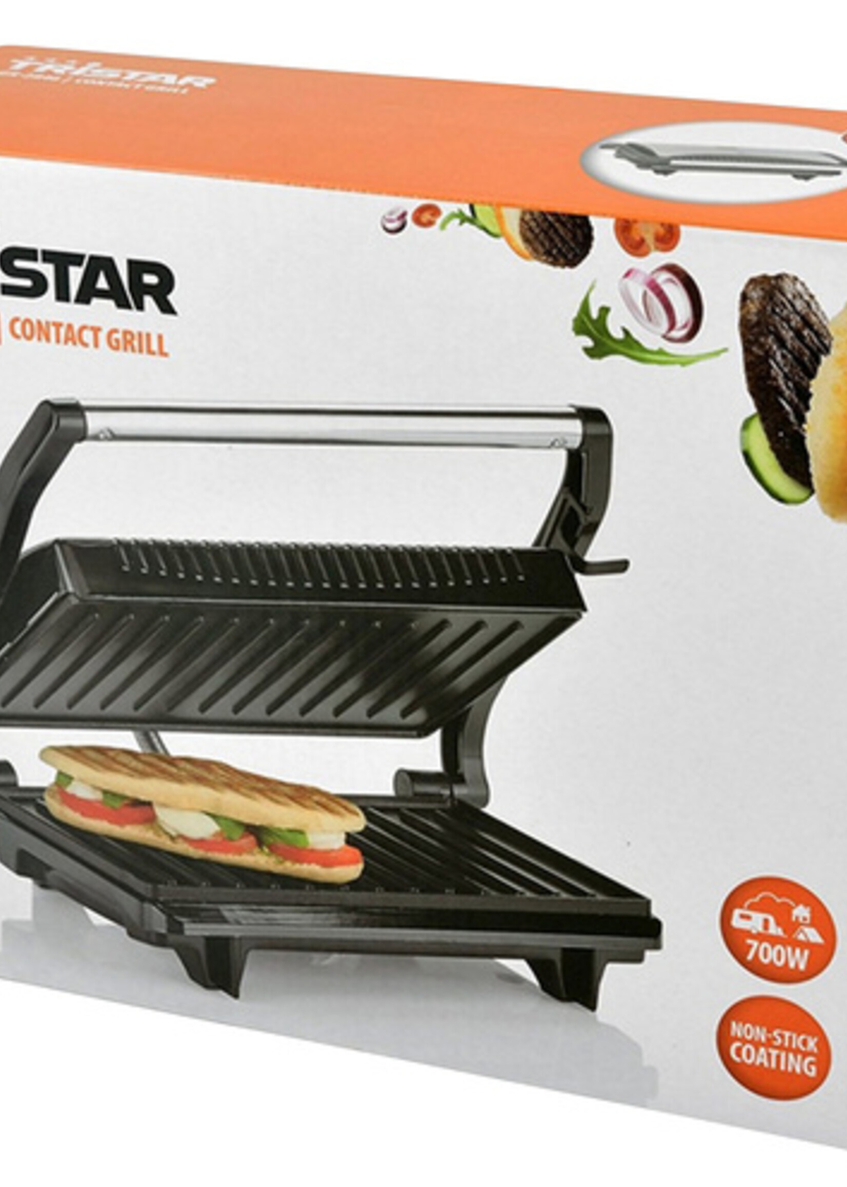 Tristar Tosti grillplaat Tristar GR-2650 zwart
