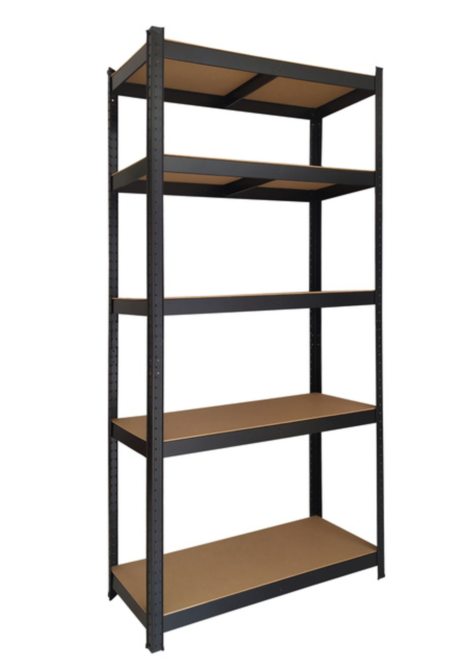 Stellingkast BRASQ 5 borden 90x40x180cm SU175 max 875 KG zwart