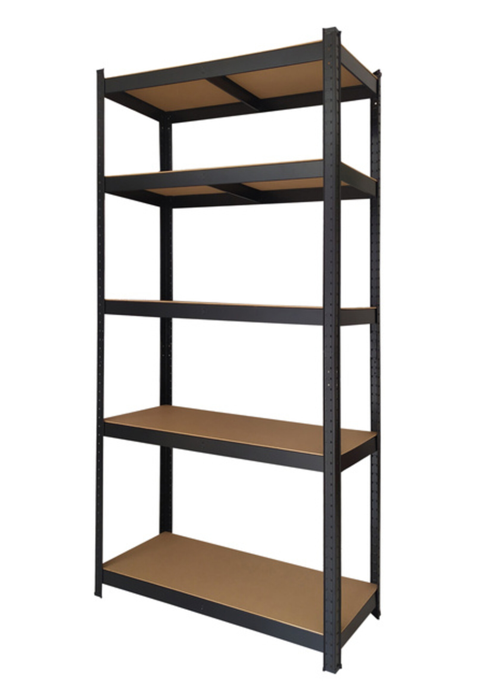 Rayonnage BRASQ 5 étagères 90x40x180cm SU175 max 875kg noir