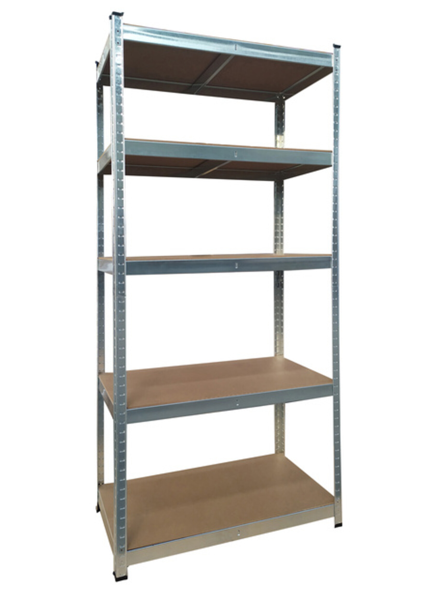 Stellingkast BRASQ 5 borden 90x40x180cm SU175 max 875 KG zilver