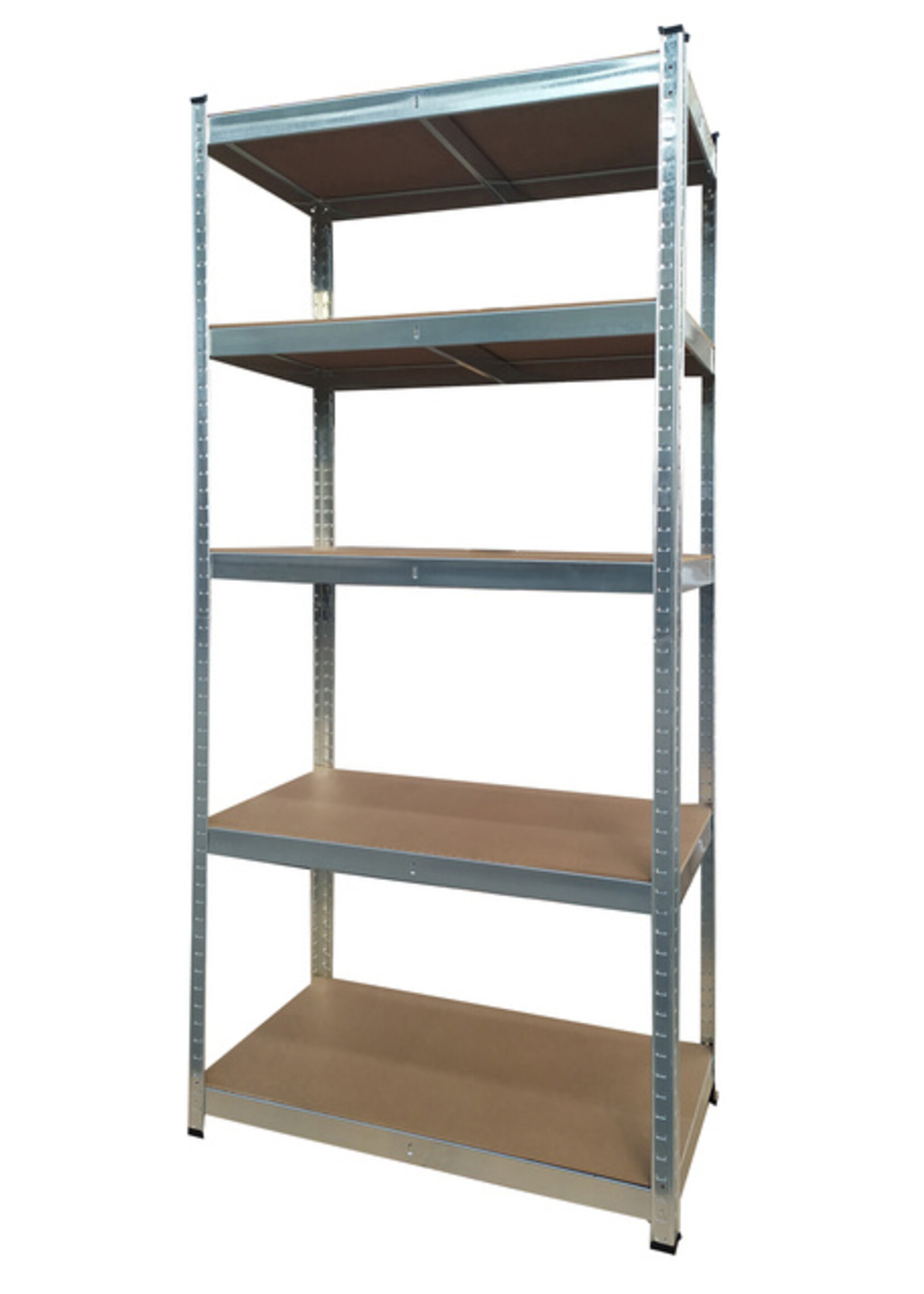 Stellingkast BRASQ 5 borden 90x40x180cm SU175 max 875 KG zilver