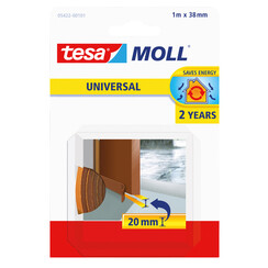 Ruban de calfeutrage Tesa moll 05422 bas de porte 38mmx1m brun