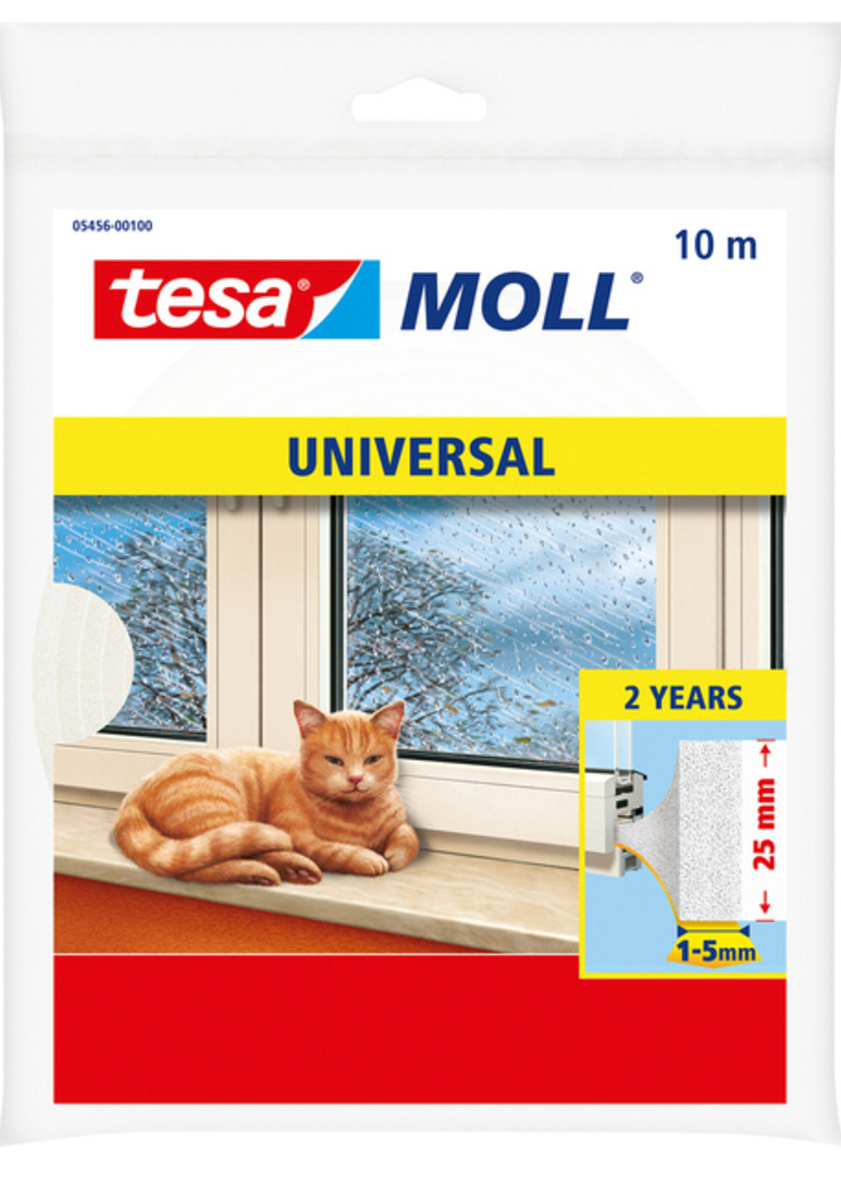 Tesa Joint de calfeutrage Tesa Moll 05456 universel 25mmx10m blanc