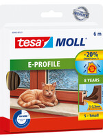 Tesa Tochtstrip Tesa Moll 05463 E profiel 9mmx6m bruin