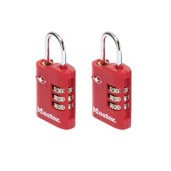 Cadenas Masterlock combinaison 3 chiffre TSA 2 cadenas assorti 30mm