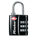 Master Lock Cadenas Masterlock combinaison 3 chiffres TSA noir 30mm