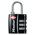 Master Lock Cadenas Masterlock combinaison 3 chiffres TSA noir 30mm