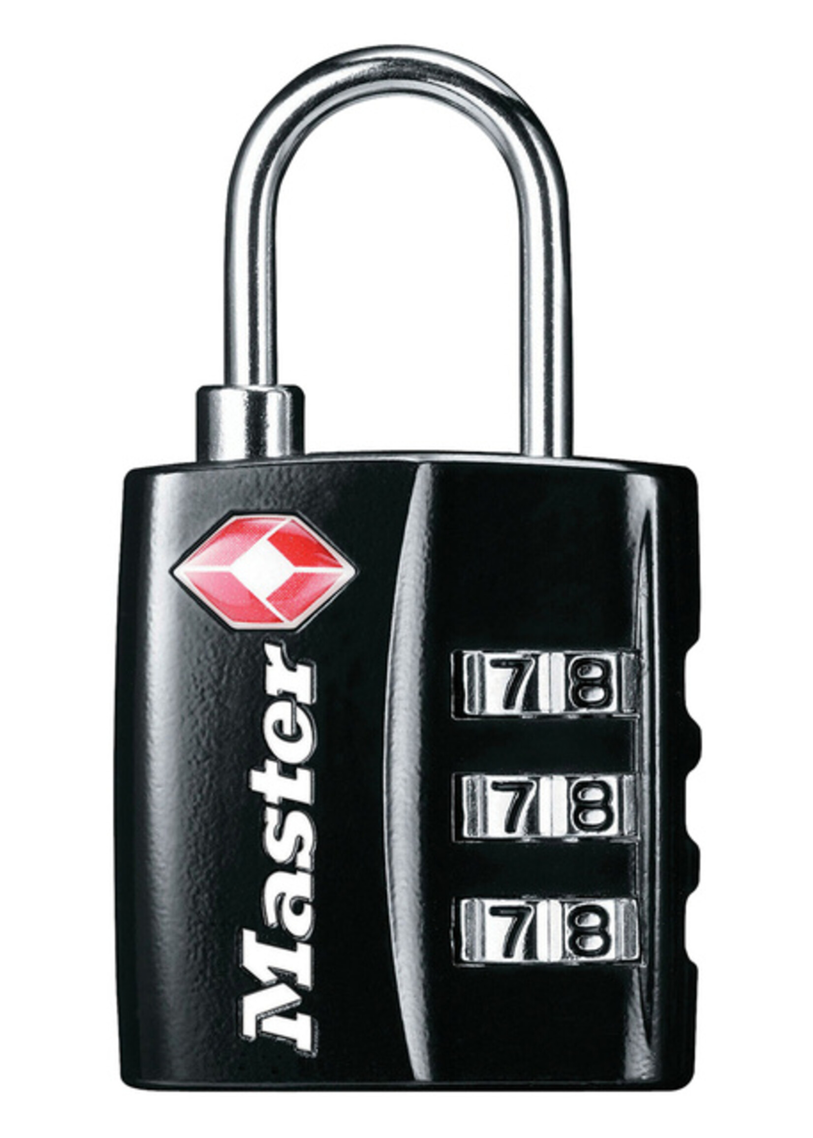Master Lock Hangslot Masterlock 3-cijfer combinatie TSA zwart 30mm