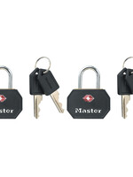 Master Lock Cadenas Masterlock 2 à verrouillage égal alu TSA noir 30mm
