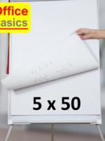 Office Basics 5 x Flipoverpapier Office Basics 65x100cm 50vel opgerold