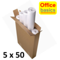 Office Basics 5 x Flipoverpapier Office Basics 65x100cm 50vel opgerold  - 35651E