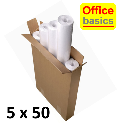 Office Basics 5 x Papier chevalet Office Bascis 65x100cm 50 feuilles enroulé - 35651E