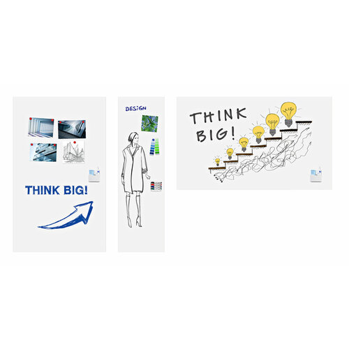 Legamaster Whiteboard Legamaster Wall-Up 200x59.5cm