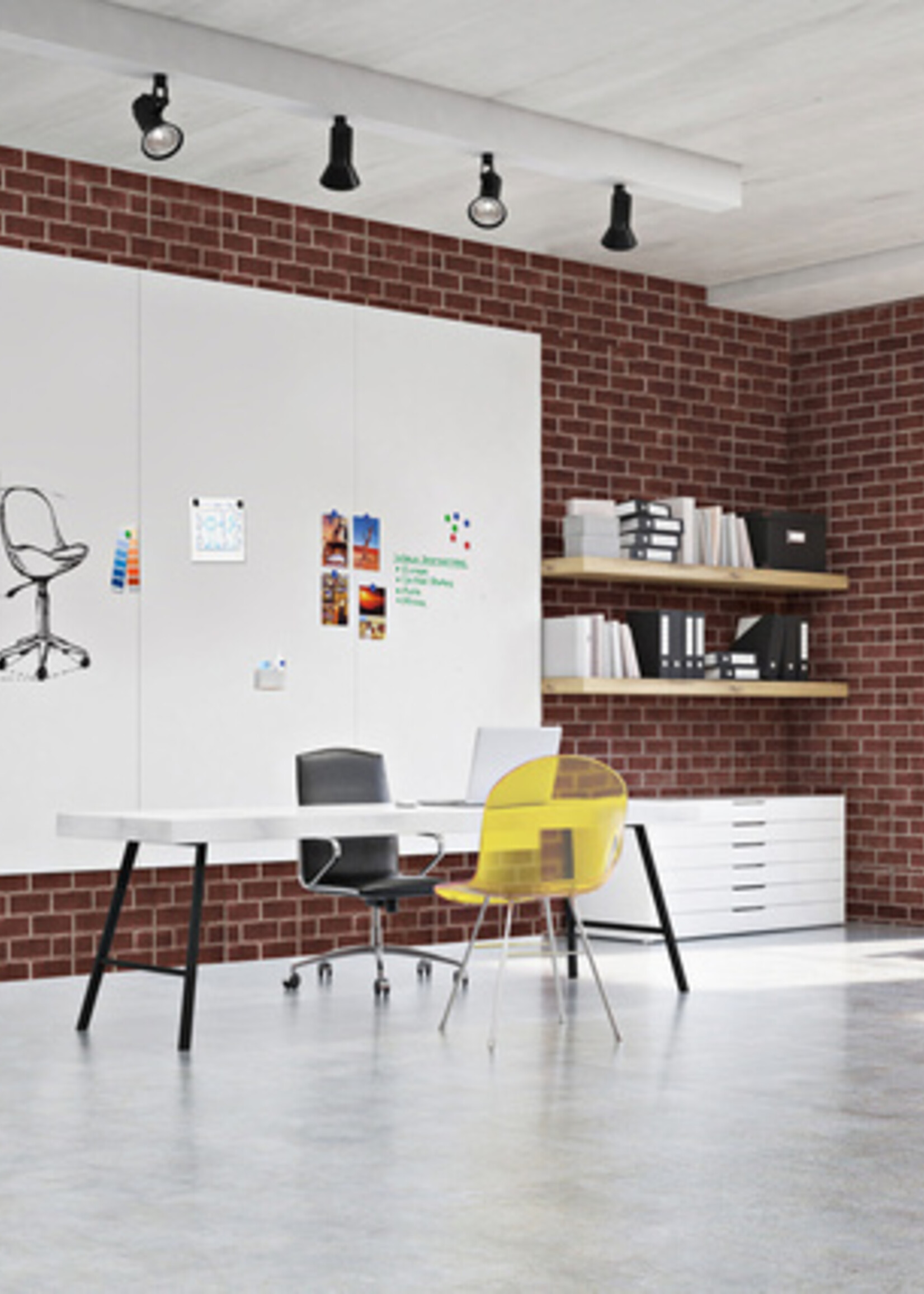 Legamaster Whiteboard Legamaster Wall-Up 119.5x200cm