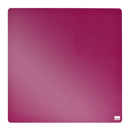 Nobo Whiteboard Nobo tegel 36x36cm roze magnetisch