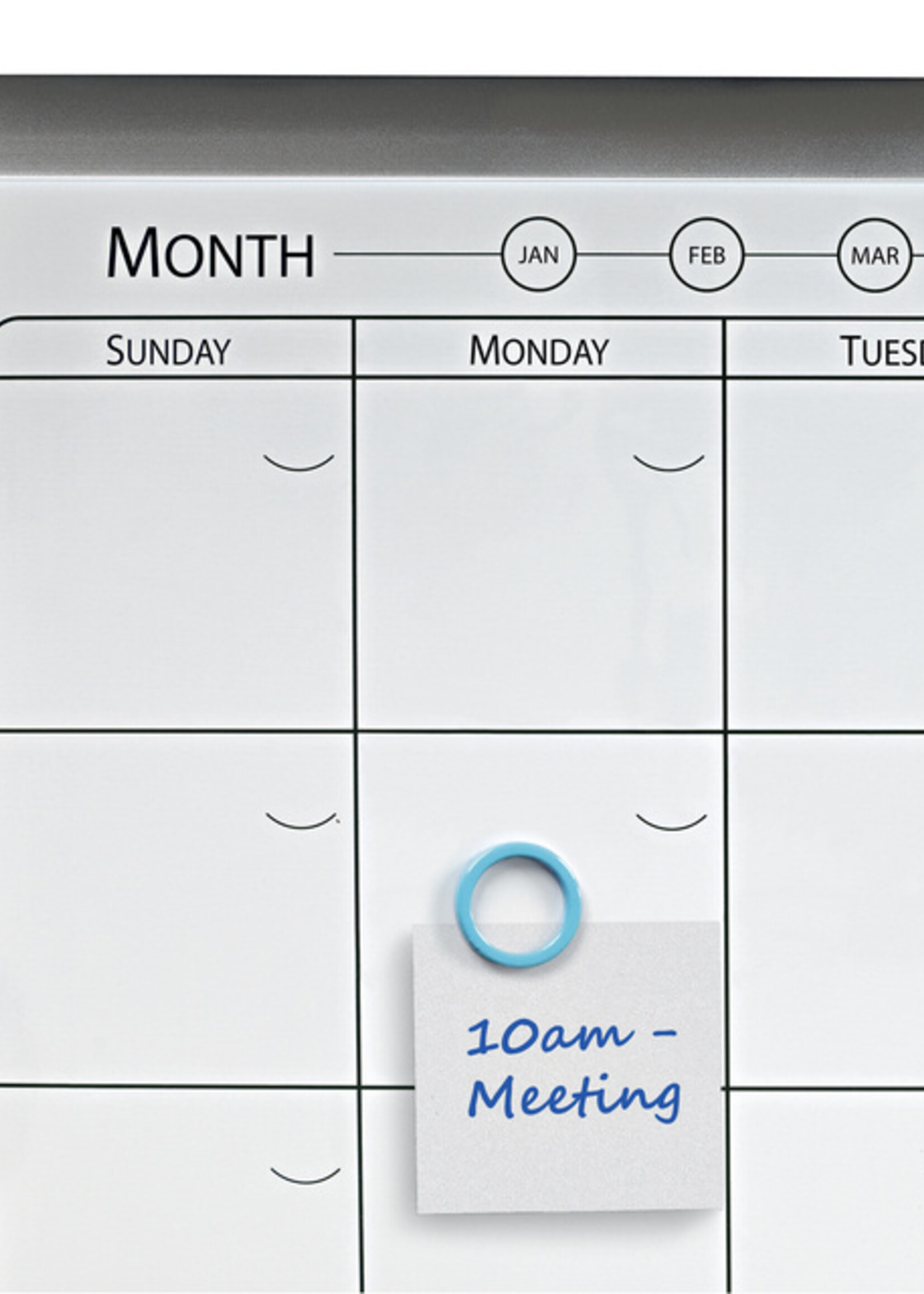 Nobo Whiteboard Nobo magnetische planner met prikbord van kurk 585x430mm
