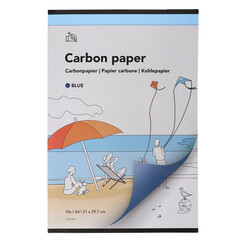 Papier carbone Qbasic A4 21x29,7cm 10 feuilles bleu