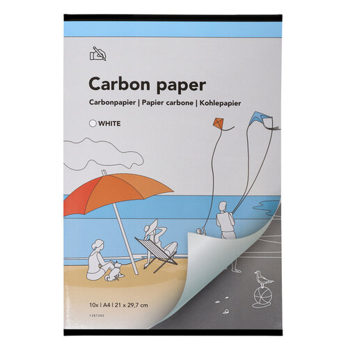 Qbasic Papier carbone Qbasic A4 21x29,7cm 10 feuilles blanc