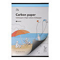 Qbasic Papier carbone Qbasic A4 21x29,7cm 10 feuilles noir