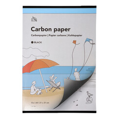 Papier carbone Qbasic A4 21x29,7cm 10 feuilles noir