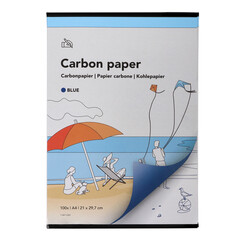 Papier carbone Qbasic A4 21x29,7cm 100 feuilles bleu