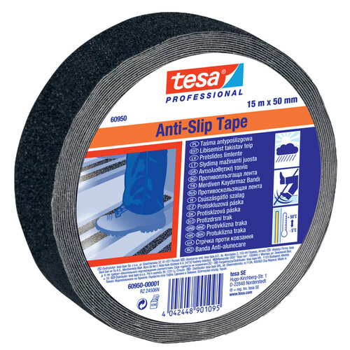 Tesa Antisliptape Tesa 60950 50mmx15m zwart