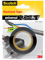 Scotch Plakband Scotch isolatie 15mmx10m zwart