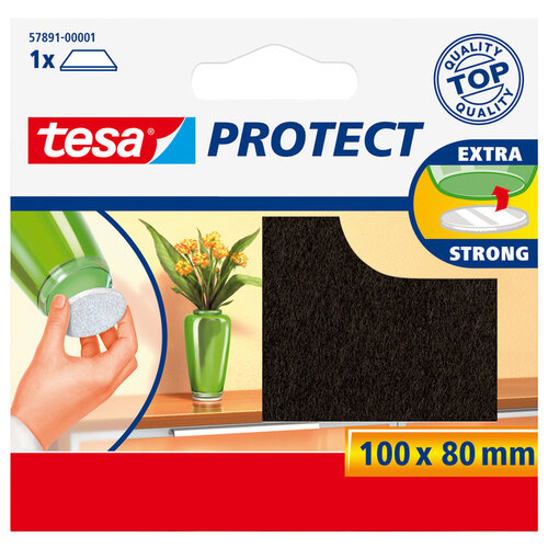 Tesa Feutrine anti-rayures Tesa 57891 80x100mm brun