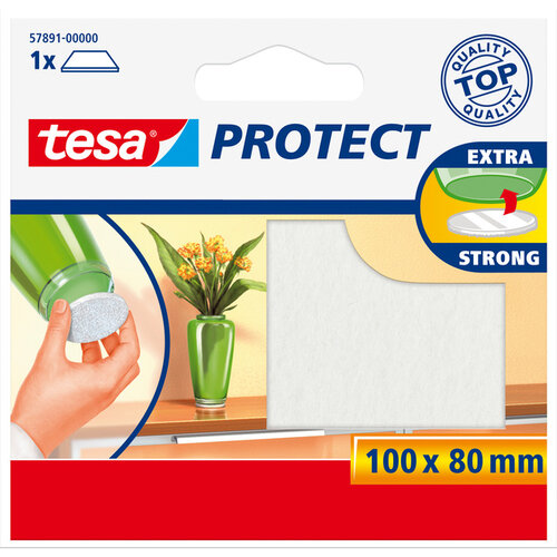Tesa Feutrine anti-rayures Tesa 57891 80x100mm blanc