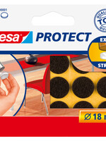 Tesa Feutrine anti-rayures Tesa 57892 Rond 18mm brun