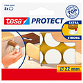 Tesa Feutrine anti-rayures Tesa 57893 rond 22mm blanc