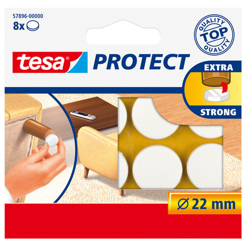 Tesa Beschermvilt Tesa antikras 57893 22mm rond wit