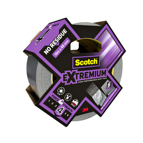 Scotch Plakband Scotch Extremium no residue duct tape 18.2mx48mm grijs