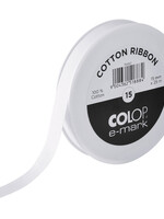 Colop Tekststempel Colop E-Mark katoenen lint 15mm x 25m