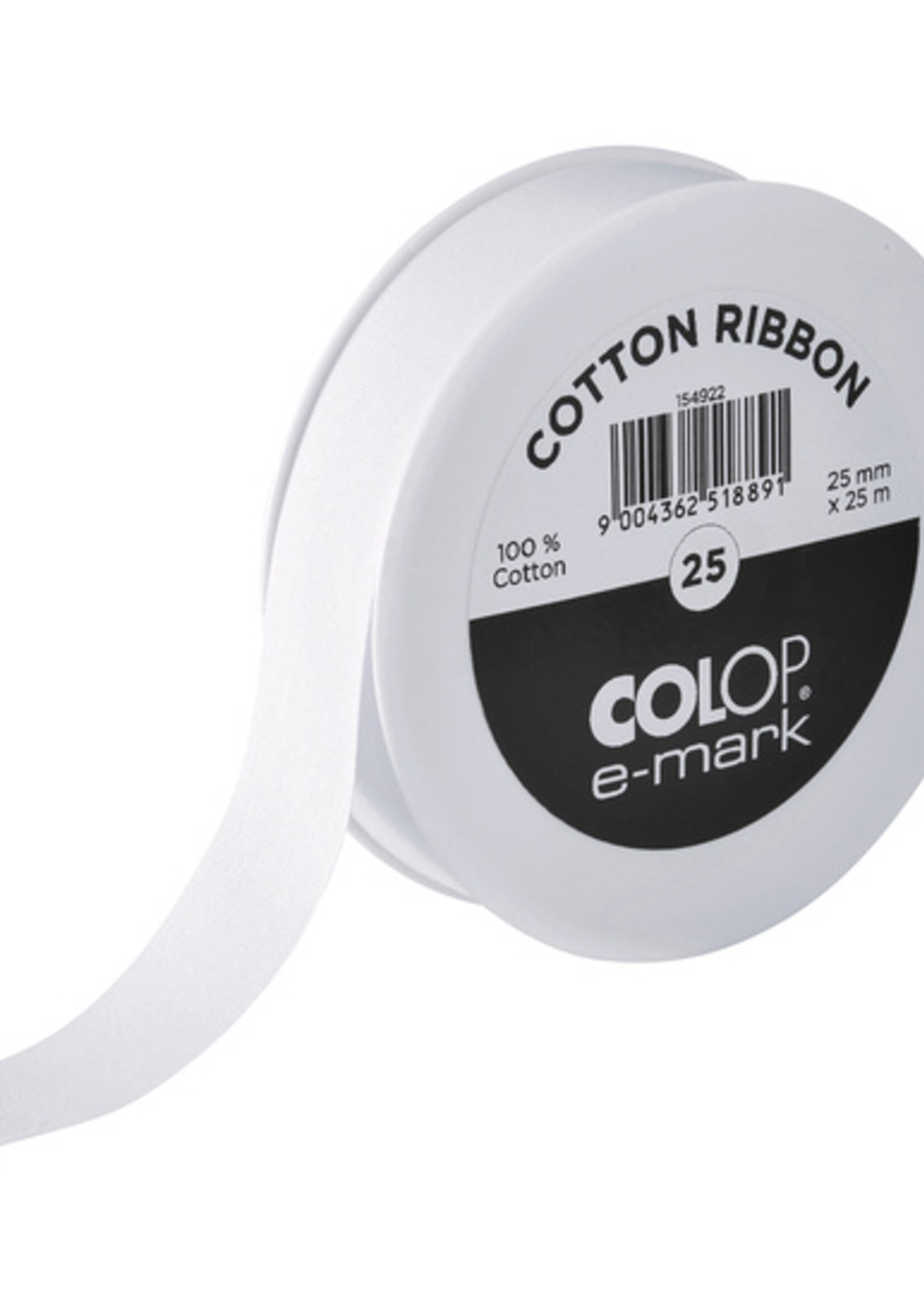 Colop Ruban coton Colop e-mark 25mmx25m