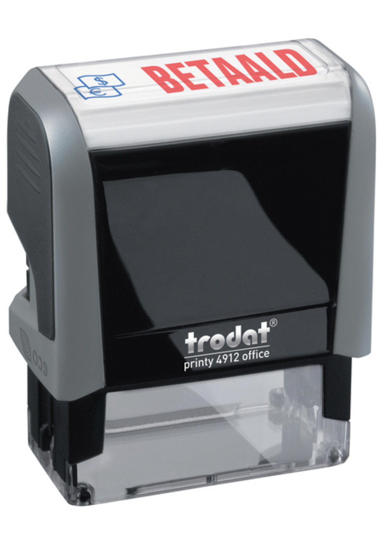 Trodat Tampon texte Trodat Printy 4912 BETAALD bleu/rouge